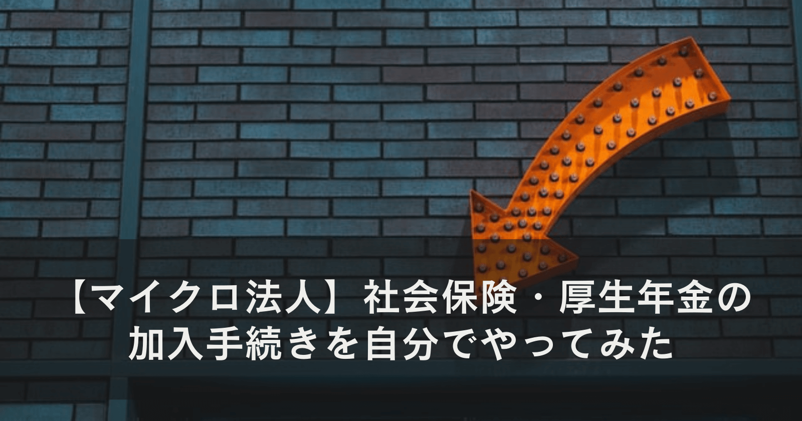 【マイクロ法人】社会保険・厚生年金の加入手続きを自分でやってみた